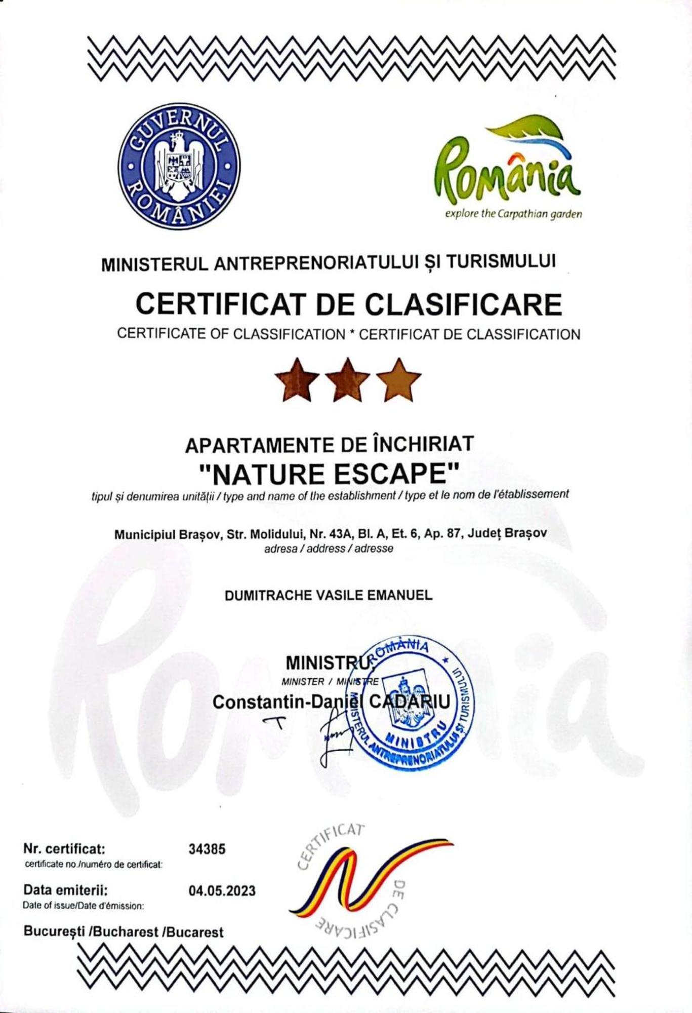 Nature Escape Apartment Брашов Екстер'єр фото
